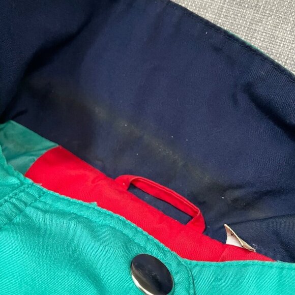 Vintage London Fog Green Full Zip Raincoat Women's Size XS Pockets Gorpcore - Picture 5 of 10